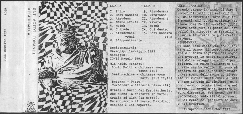 a059 gli acidi tonanti: atsudemaha 1992 a059 gli acidi tonanti: atsudemaha 1992